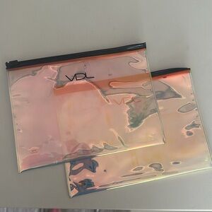 VDL Iridescent Zip Pouches